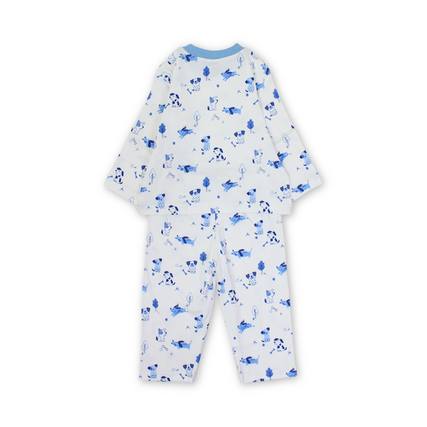 Baby Boys Cotton Pajama – Animals Print