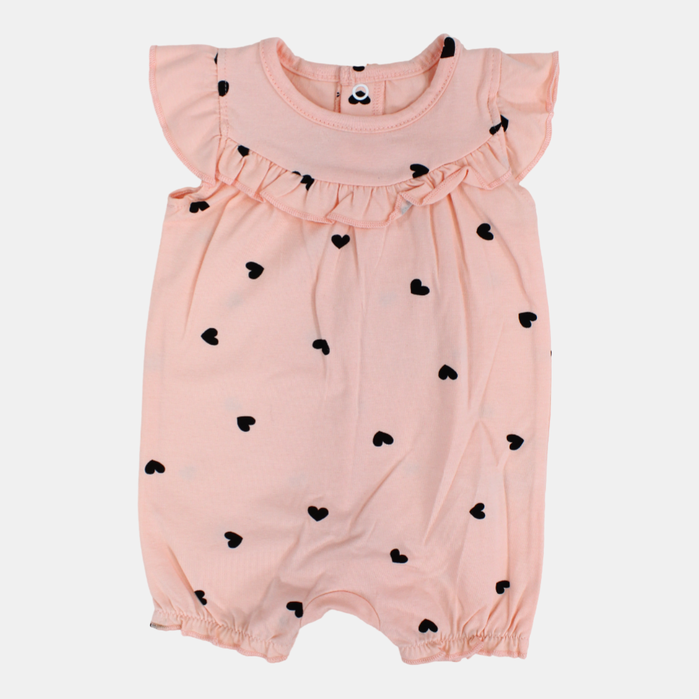 Cotton Sleeveless Ruffled Romper