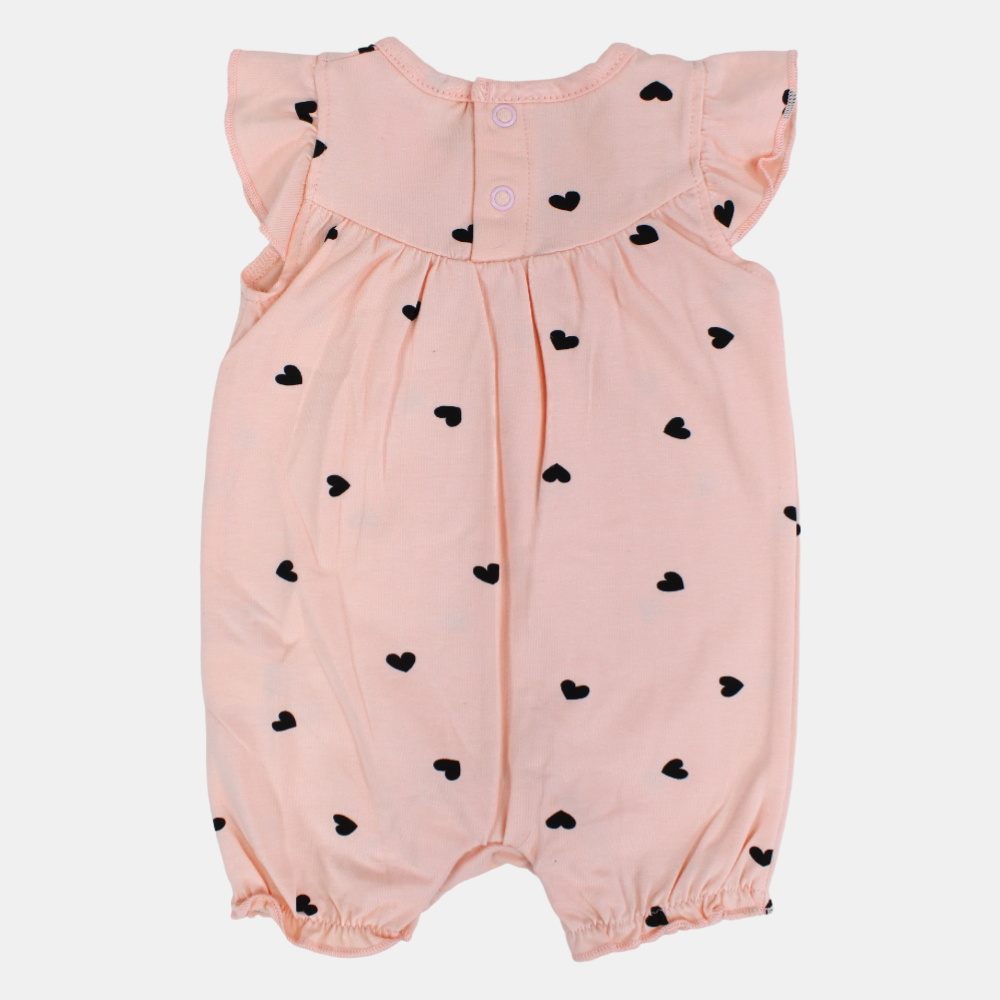 Cotton Sleeveless Ruffled Romper