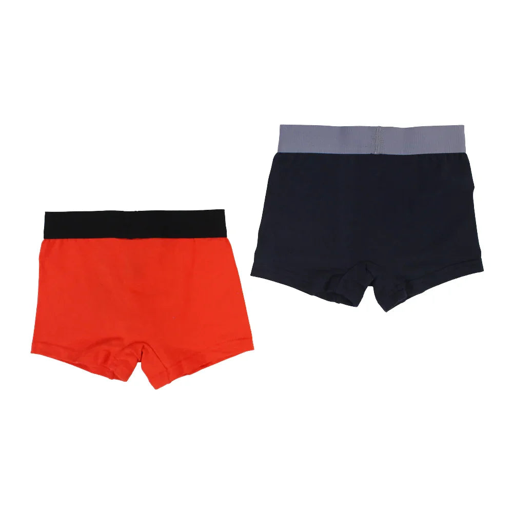 Pack of 2 – Boys Cotton Boxer Shorts Plain Colors