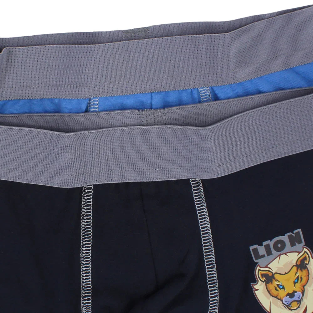 Pack of 2 – Boys Cotton Boxer Shorts Plain Colors