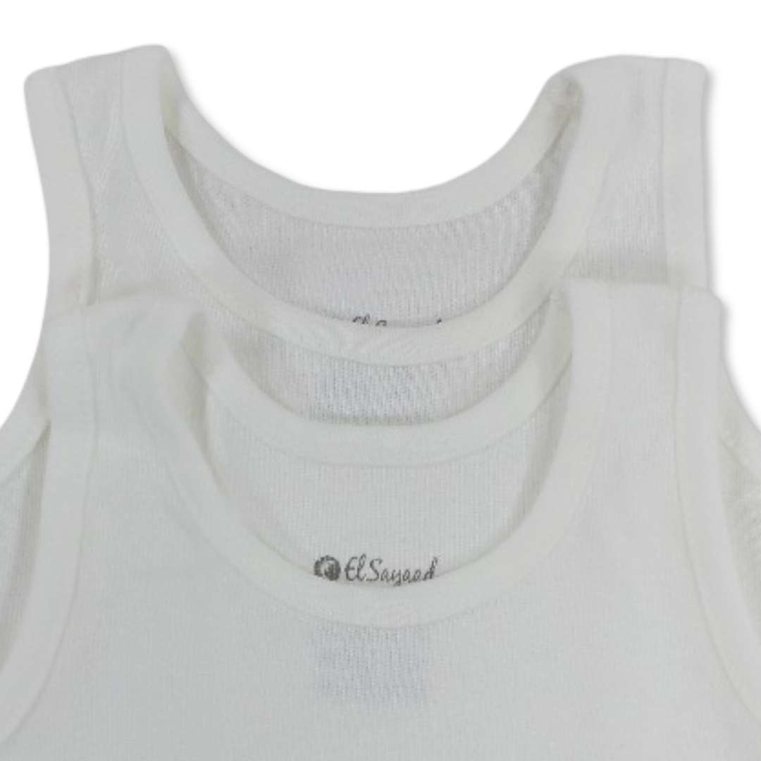 Unisex Baby Cotton Bodysuit White – Pack Of 2