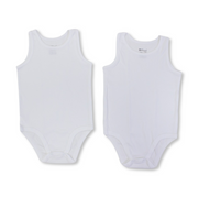 Unisex Baby Cotton Bodysuit White – Pack Of 2