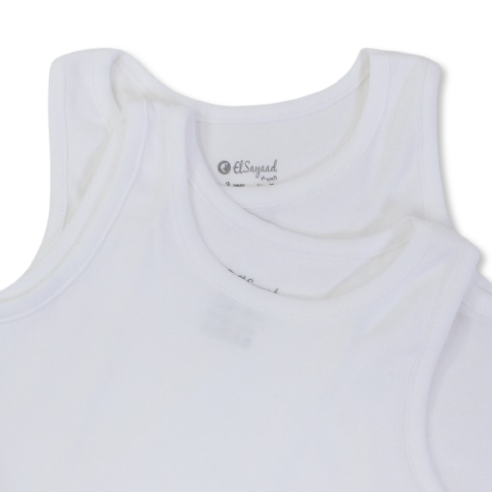 Unisex Baby Cotton Bodysuit White – Pack Of 2