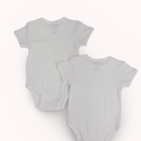 White Short-Sleeved Underwear Bodysuit (Pack Of 2)