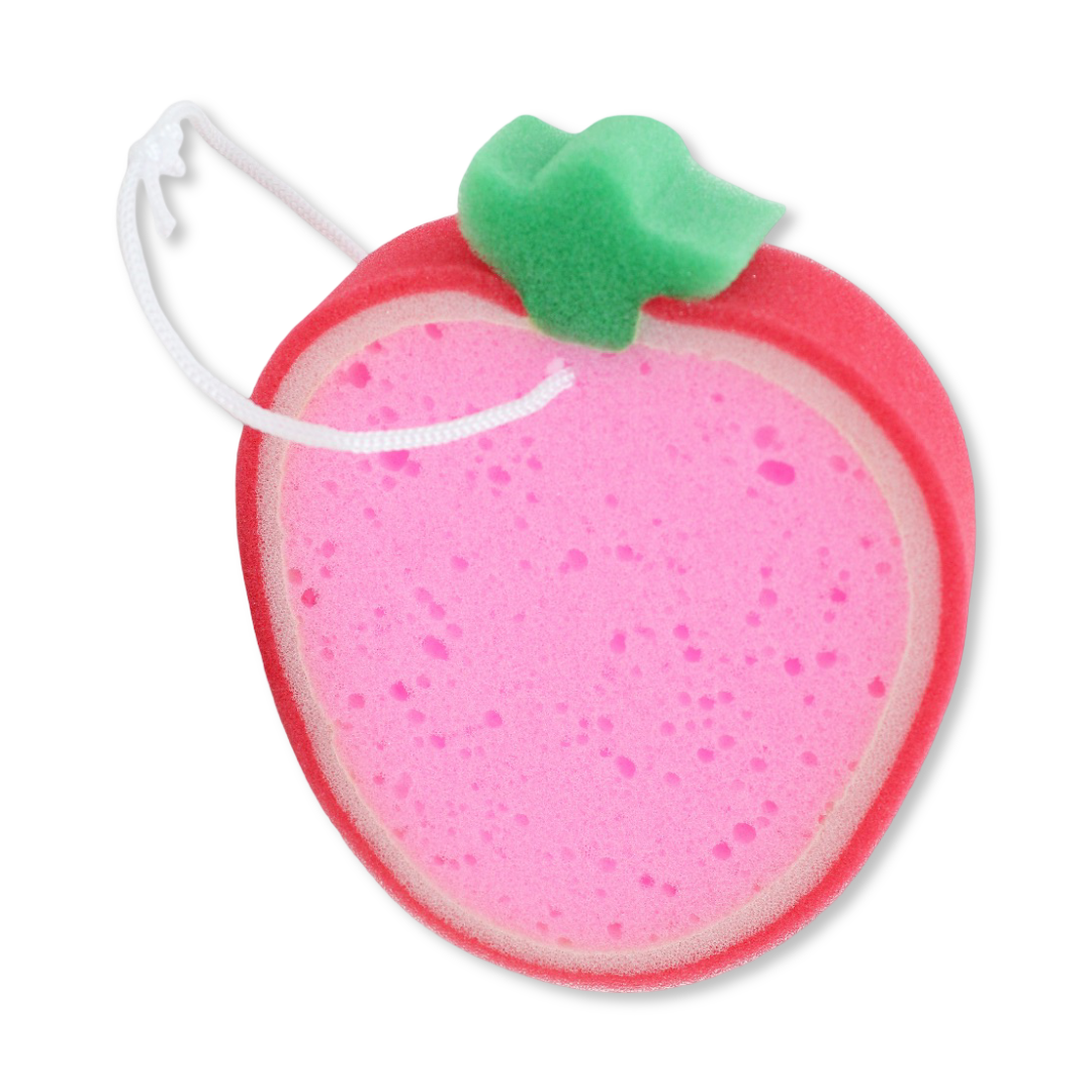 Baby Bath Sponge – Strawberry Design