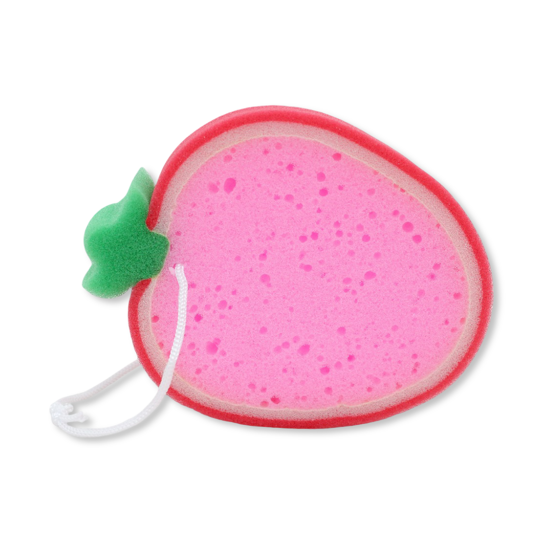 Baby Bath Sponge – Strawberry Design