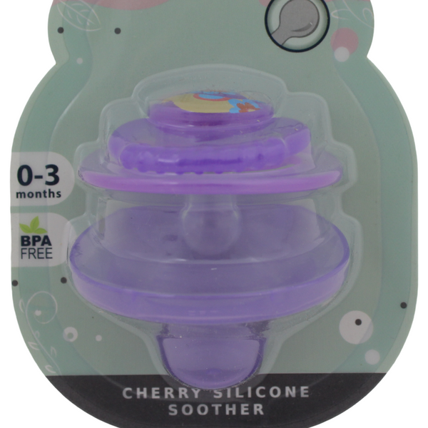 Safari Baby Cherry Silicone Soother 0-3M – Yellow