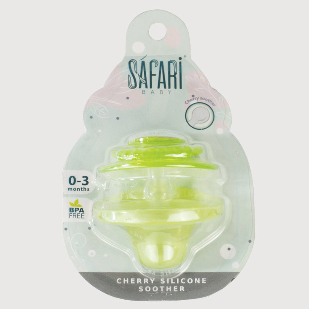 Safari Baby Cherry Silicone Soothers 0-3 Months