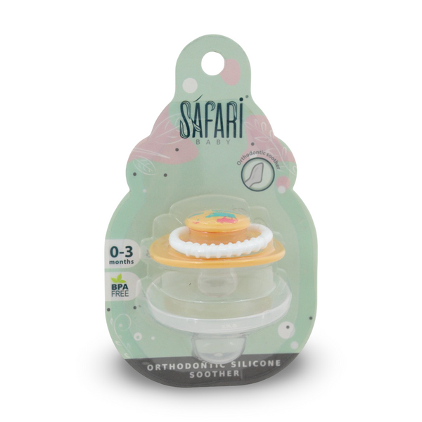 Safari Baby Cherry Silicone Soothers 0-3 Months