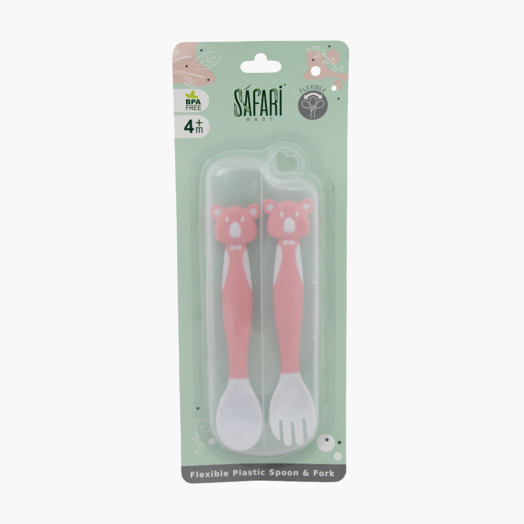 Safari Baby Flexible Spoon & Fork Set