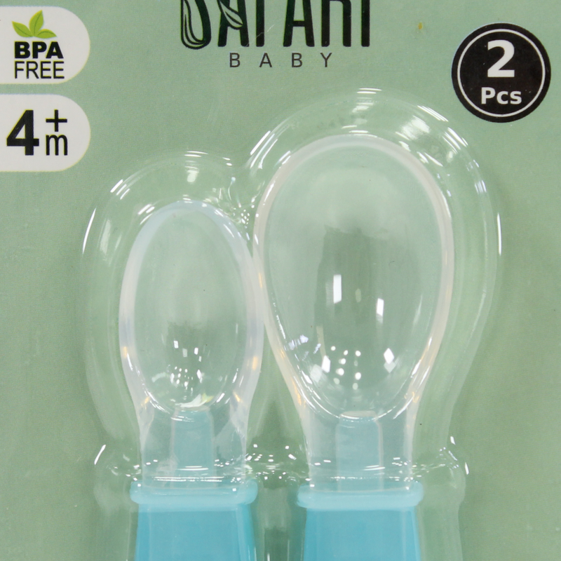 Silicone Double Feeding Spoon | 2 Pcs
