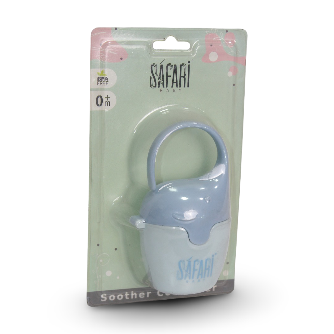 Safari Baby Soother Case – Baby Blue - Baby Essentials