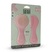 Safari Baby Soft Brush & Comb – Pink