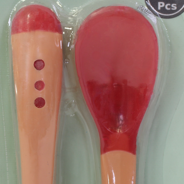 Safari Baby Color Changing Fork & Spoon Set – Yellow & Red
