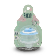 Safari Baby Orthodontic Silicone Soother 0-3m – Baby Blue