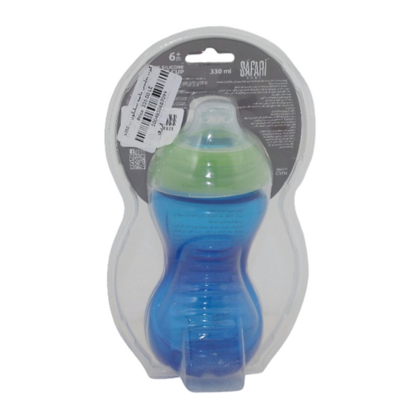 Safari Baby Soft Silicone Spout Cup 330ml +6m – Blue