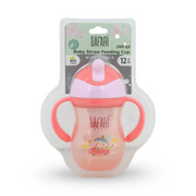 Safari Baby Straw Feeding Cup 260ml +12m – Pink