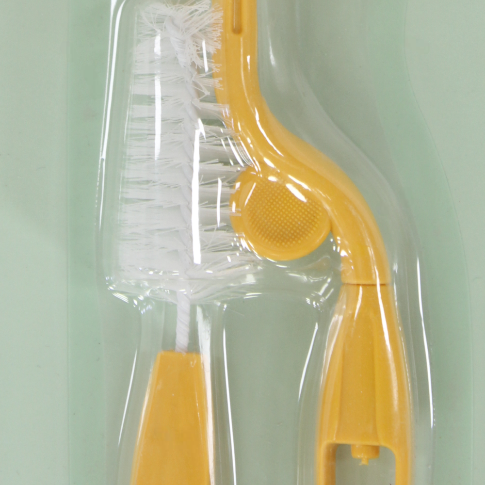 Safari Baby Bottle & Nipple Cleaning Brush – Orange