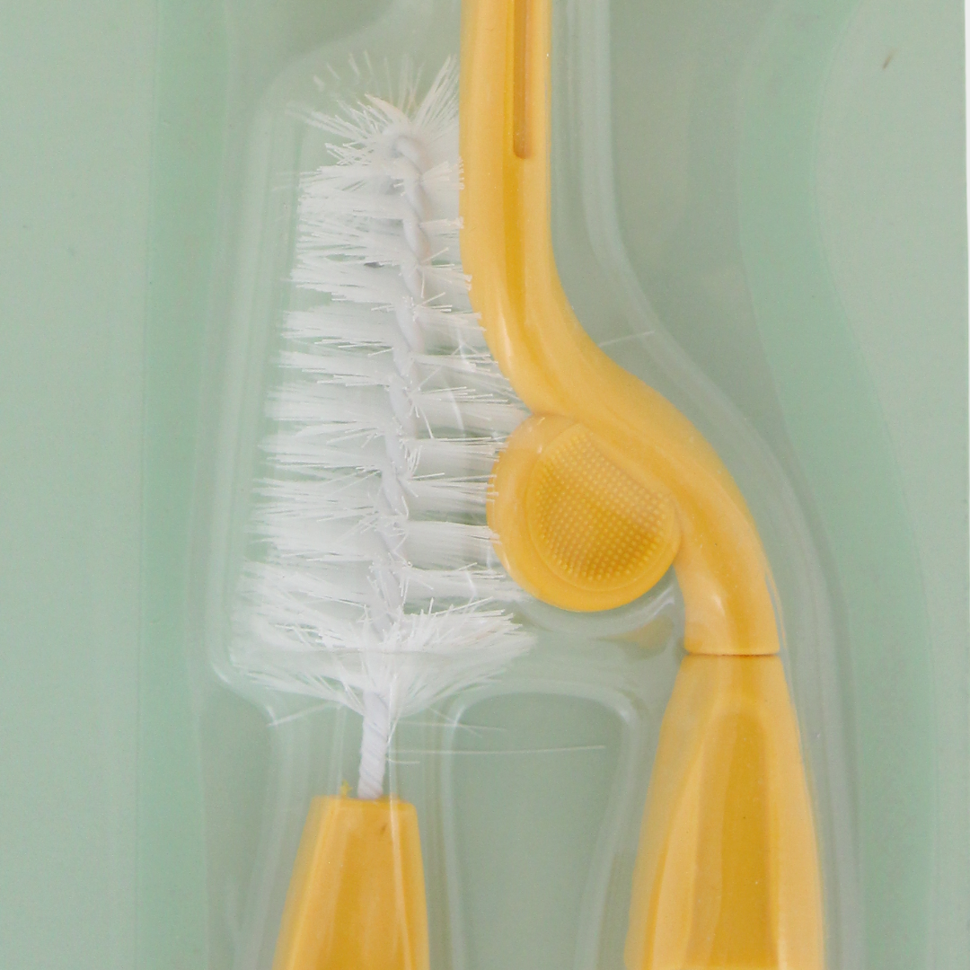 Safari Baby Bottle & Nipple Cleaning Brush – Orange