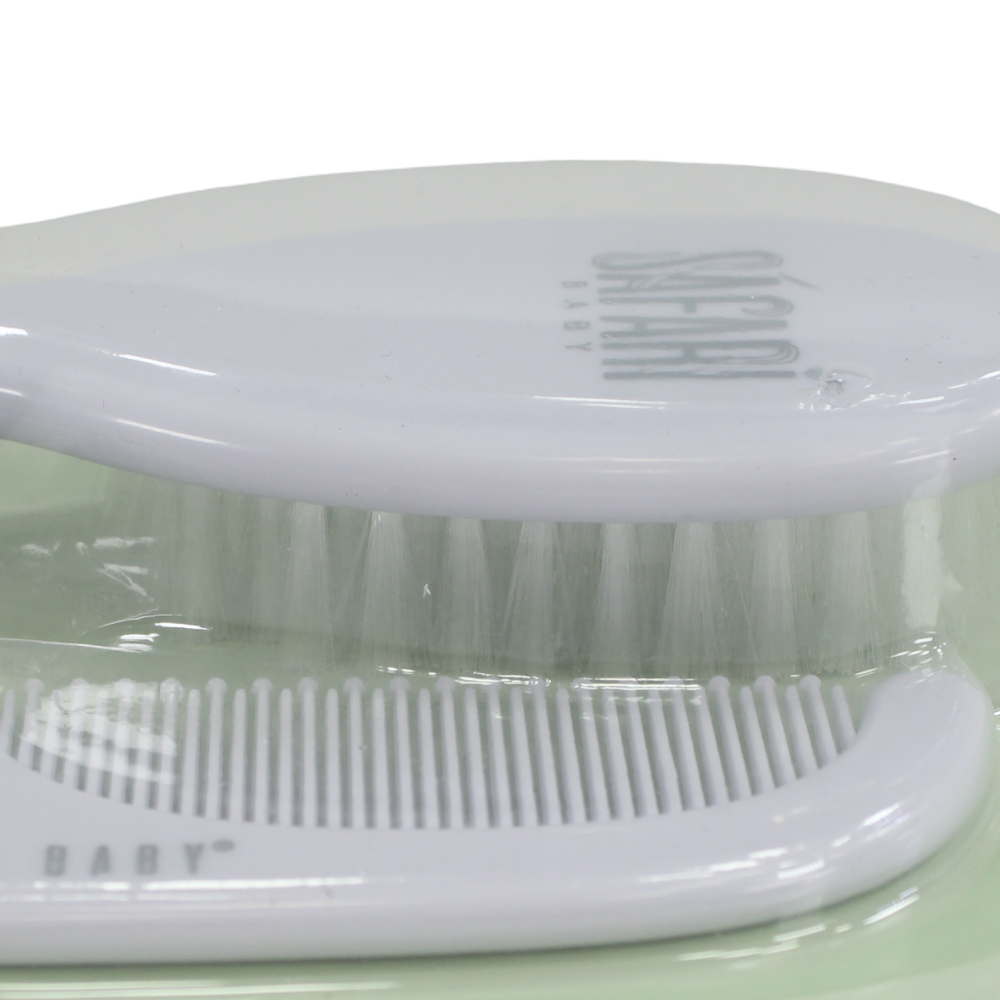 Safari Baby Brush & Comb Set – Grey