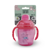 Safari Baby Soft Silicone Spout Cup with Handle 280ml 6m+ – Fuchsia