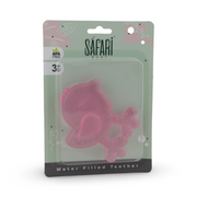 Safari Silicone Baby Teether 3m+ – Pink with Bird Design