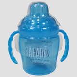 Safari Baby Training Cup with Silicone Spout – 280ml, Blue