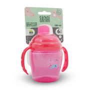 Safari Baby Training Cup with Silicone Spout 280ml – Red