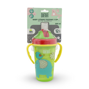 Safari Baby Straw Feeding Cup 300ml +12m – Green & Yellow
