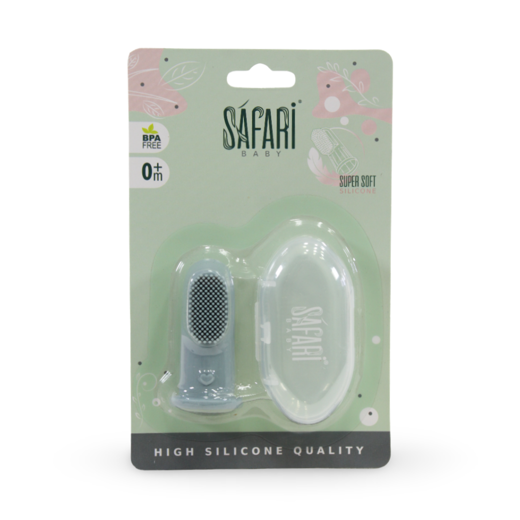 Safari Baby Super Soft Silicone Toothbrush – Baby Blue