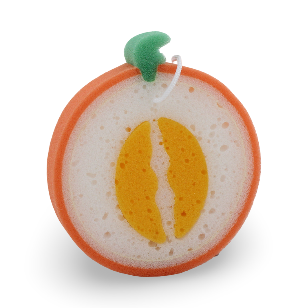 Safari Baby Bath Sponge – Peach Design - Baby Essentials
