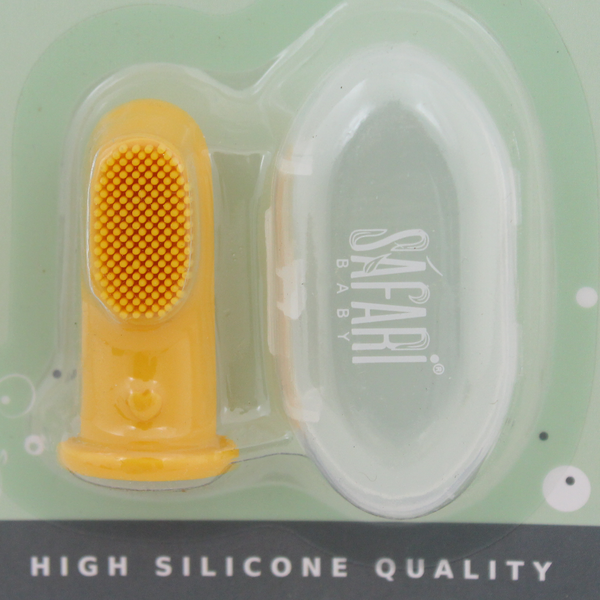 Safari Baby Super Soft Silicone Toothbrush – Yellow