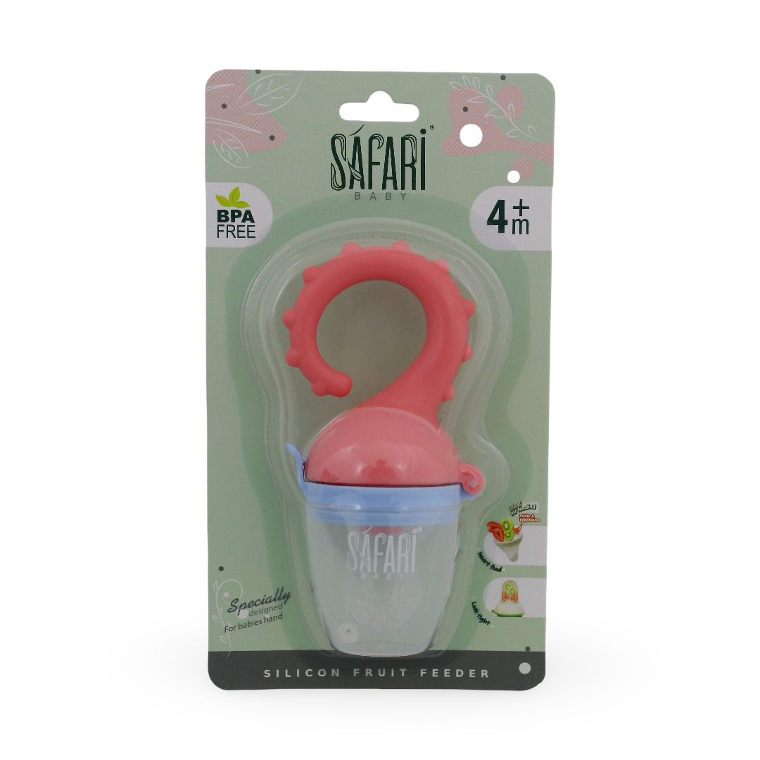 Safari Baby Silicon Fruit Feeder +4m – Pink