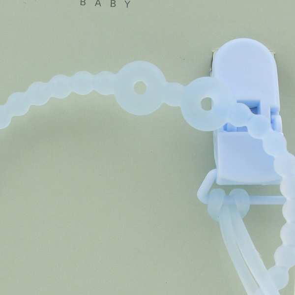 Safari Baby Pacifier Clip Holder Chain – Baby Blue