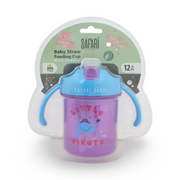 Safari Baby Straw Feeding Cup +12m – Purple
