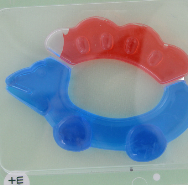 Safari Baby Water Filled Teether +3m – Blue & Red with Dino Design