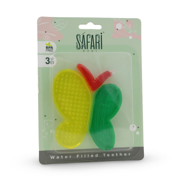 Safari Baby Water Filled Teether +3m – Colorful with Butterfly Design
