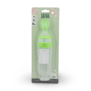 Safari Baby Silicone Bottle with Spoon 90ml +6m – Green