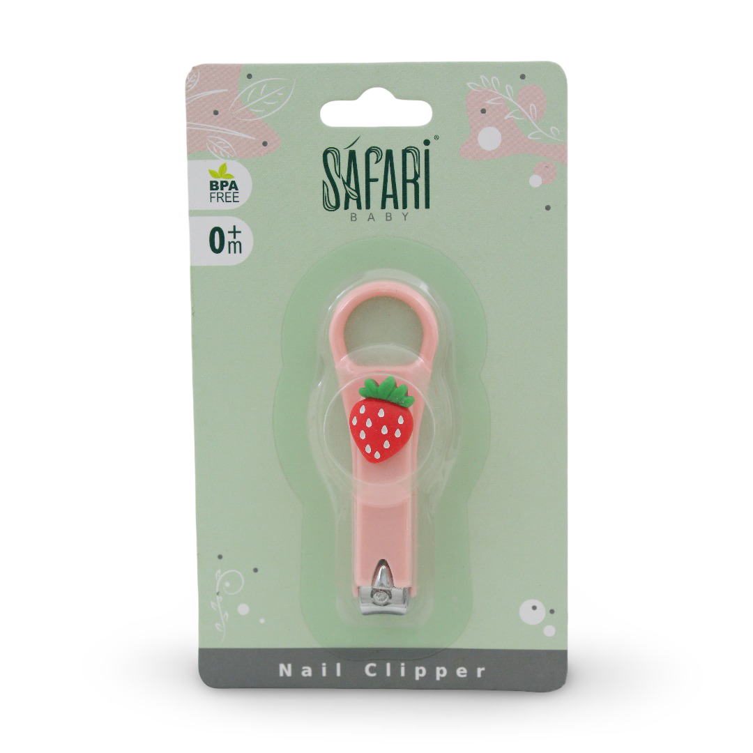 Safari Baby Nail Clipper +0m – Pink - Baby Essentials