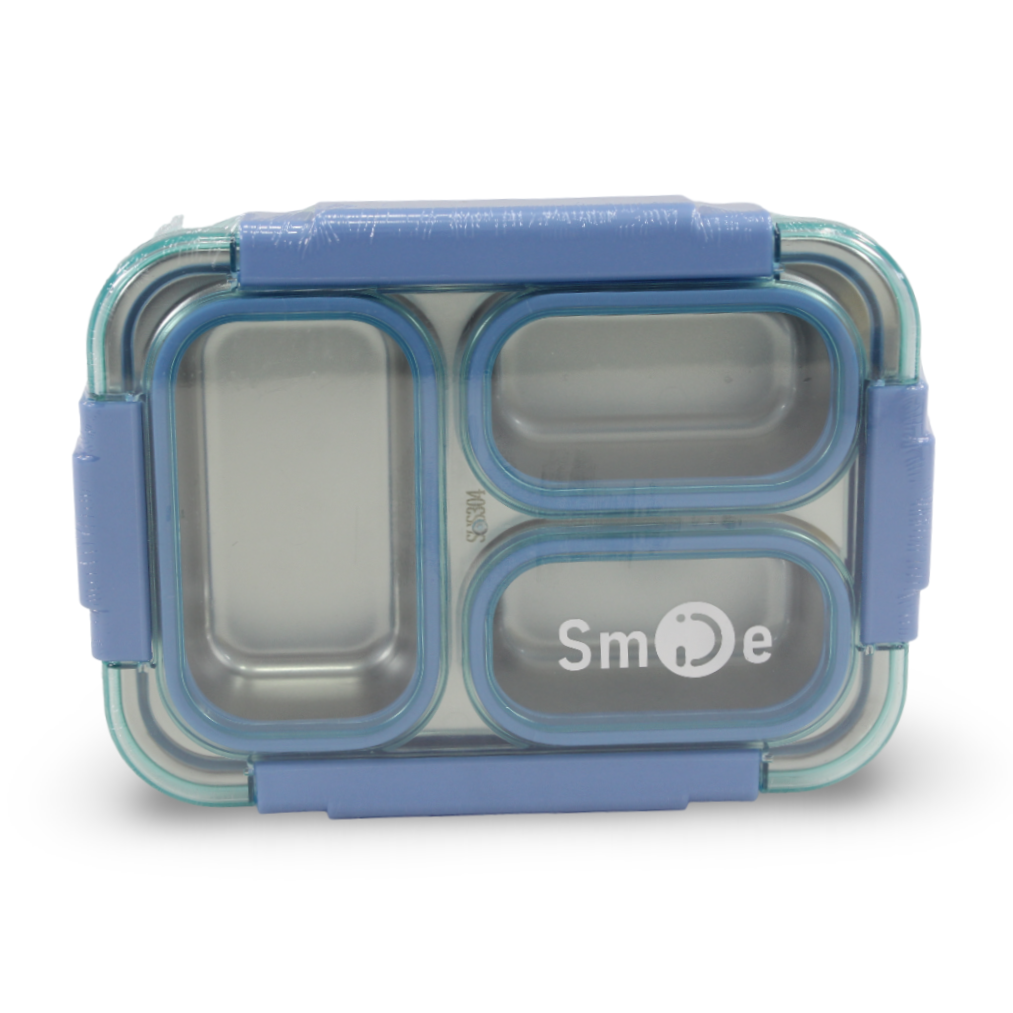 Smile Stainless Steel Lunch Box 710ml – Aqua