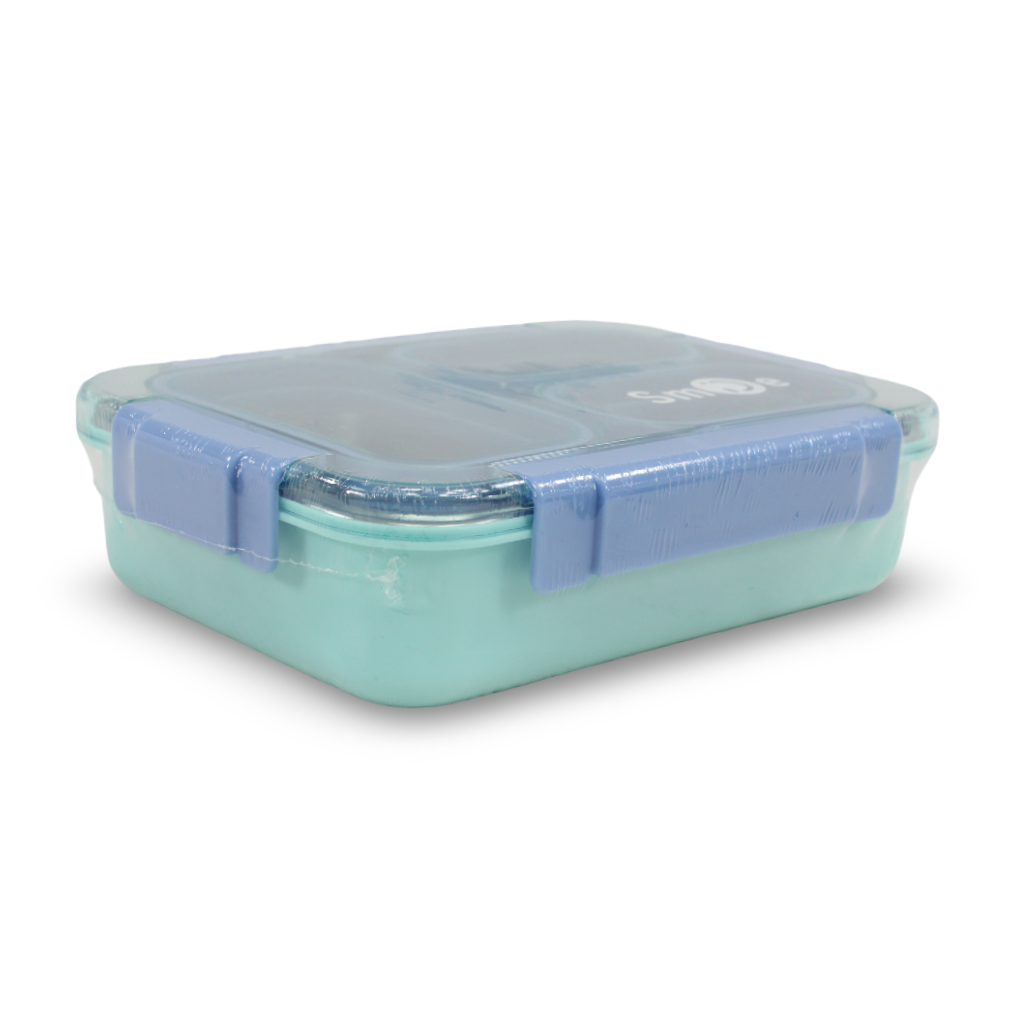 Smile Stainless Steel Lunch Box 710ml – Aqua