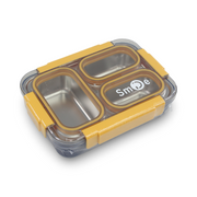 Smile Stainless Steel Lunch Box 710ml – Blue & Yellow