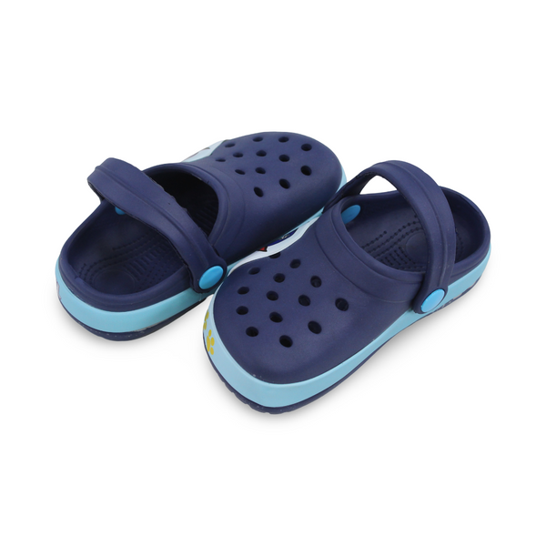 Baby Boys Rubber Crocs – Navy with Paw Patrol Print