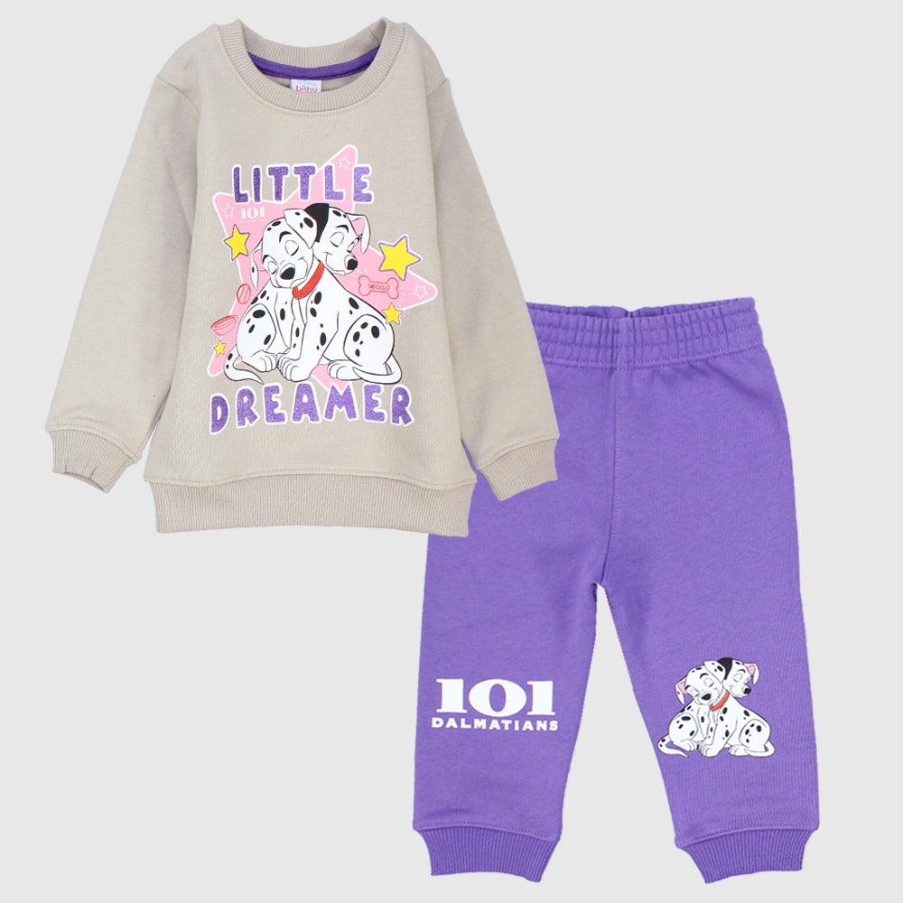 101 Dalmatians Long-Sleeved Fleeced Pajama - Ourkids - Morenella