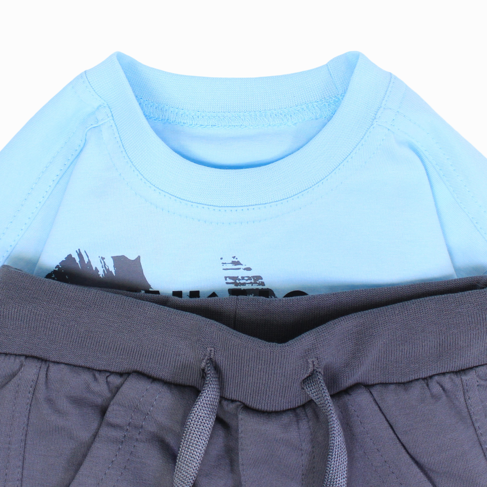 Boys Cotton Pajama Set - "Unknown Break Time Rules" Print