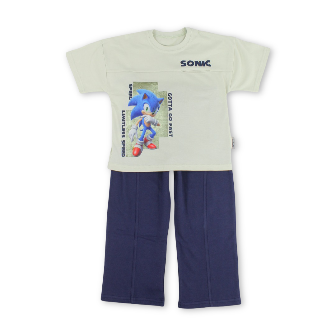 Boys Cotton Pajama – Sonic Print