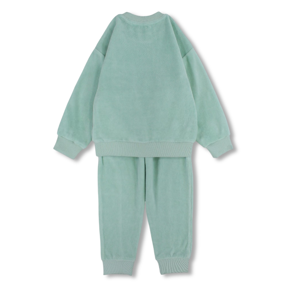 Girls Velvet Pajama Set – “GIRL” Design