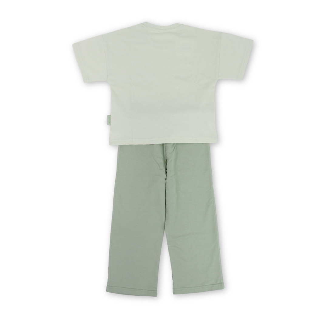 Boys Cotton Pajama – Pestage with "Sum Mer Vaca Tion" Print
