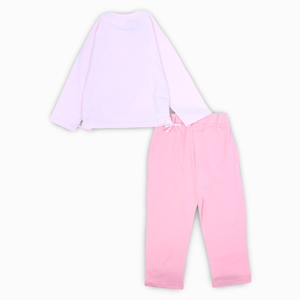 Girls Cotton Pajama Set - Butterfly Print